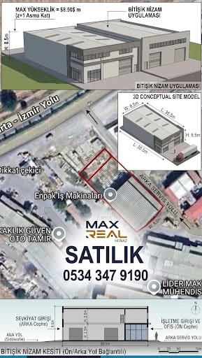 HONAZ KAKLIK’TA SATILIK SANAYİ ARSASSI